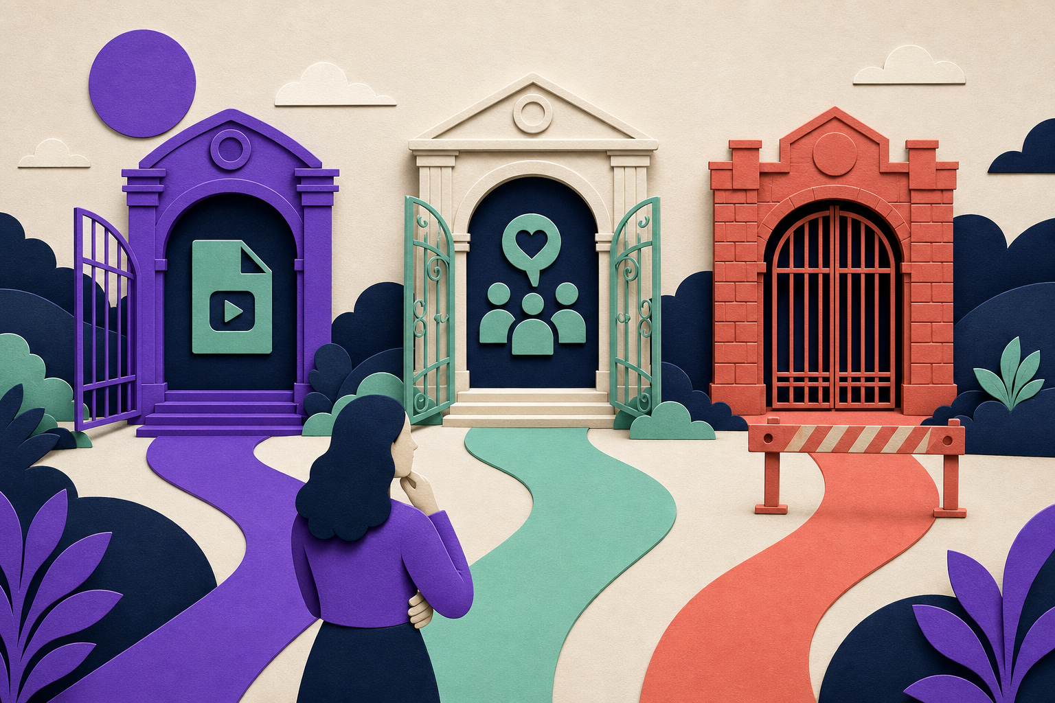 A customer passes eligibility, entitlement-safety, and recovery-path gates before entering a fallback plan.
