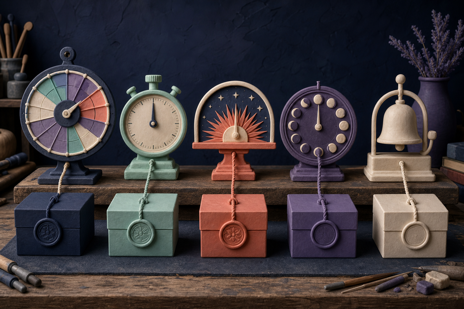 Five physical time mechanisms represent member-relative, cohort, completion, editorial, and hybrid release models.