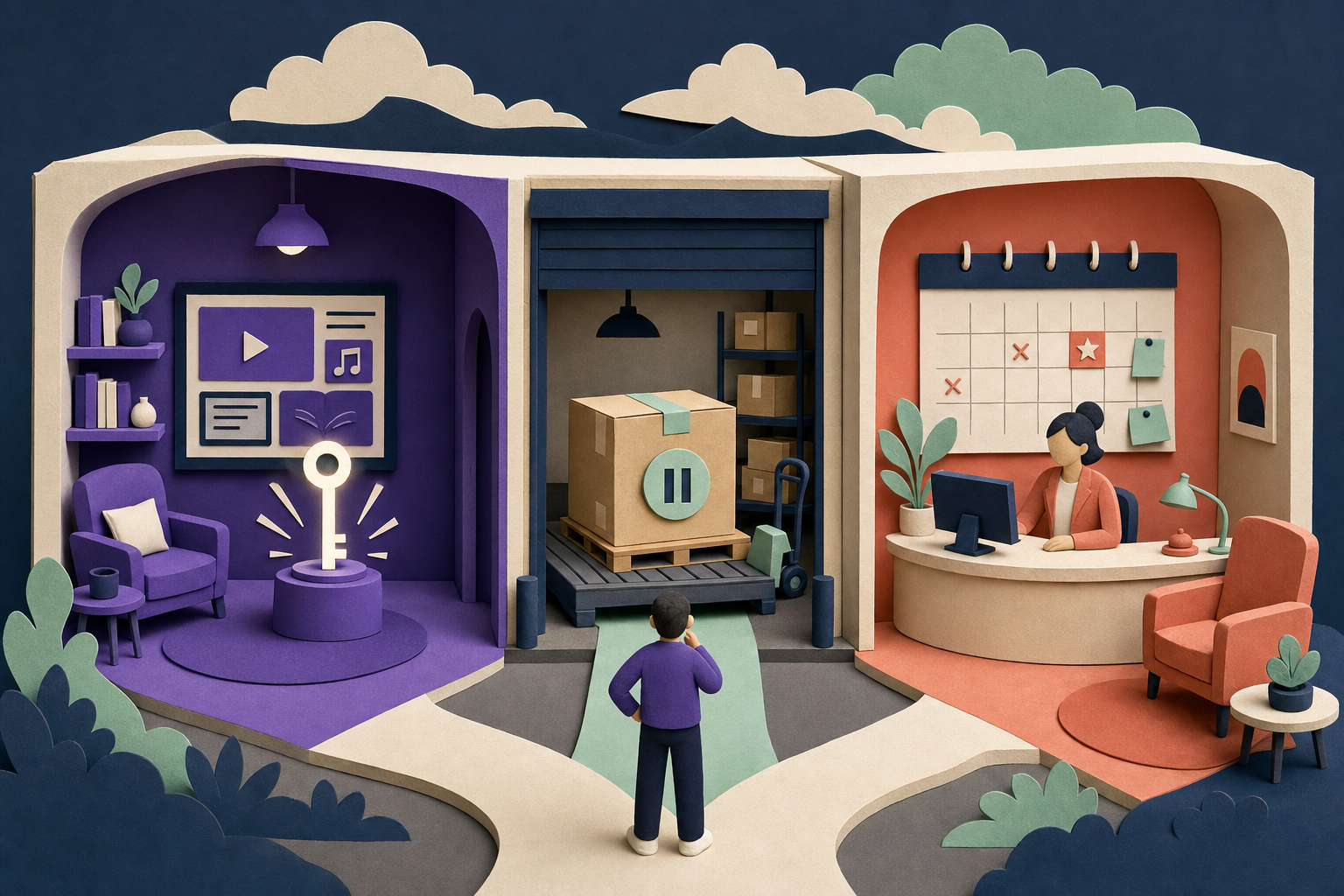 Digital access, physical fulfillment, and scheduled service need different grace controls.