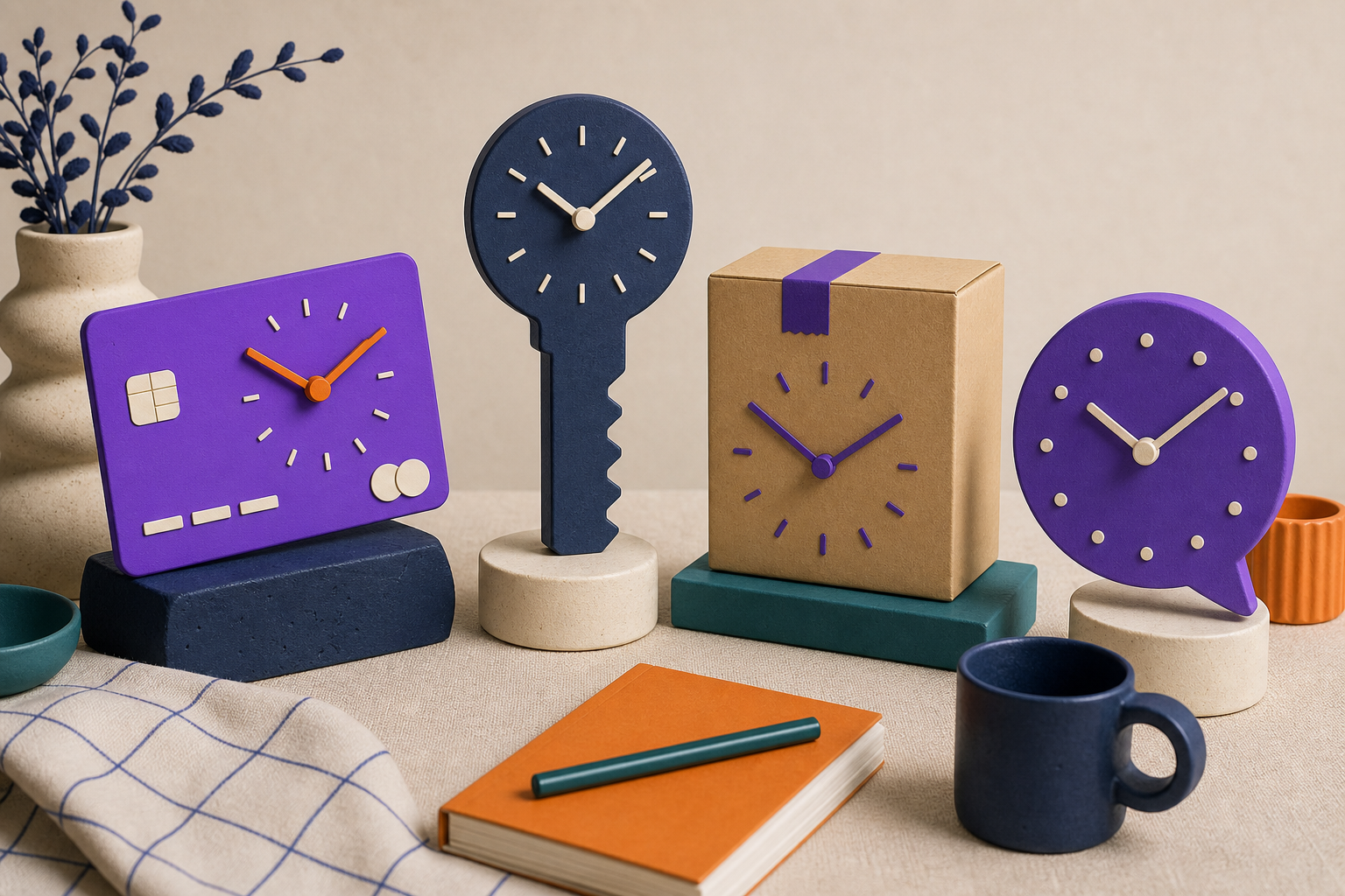 Four clocks can keep different time during subscription payment recovery.